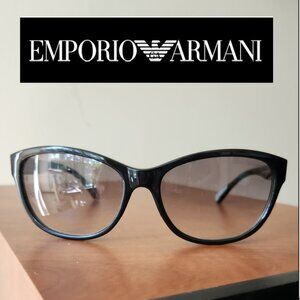 🔷 Emporio Armani Black Sunglasses 57-16 EA 4080 5017/8E 140 2N Bought in ITALY